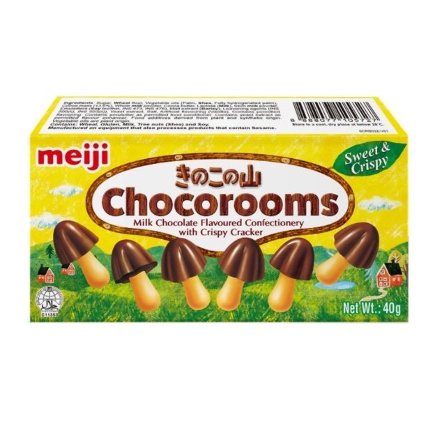 Meiji 蘑菇饼干 40g (2个味道)