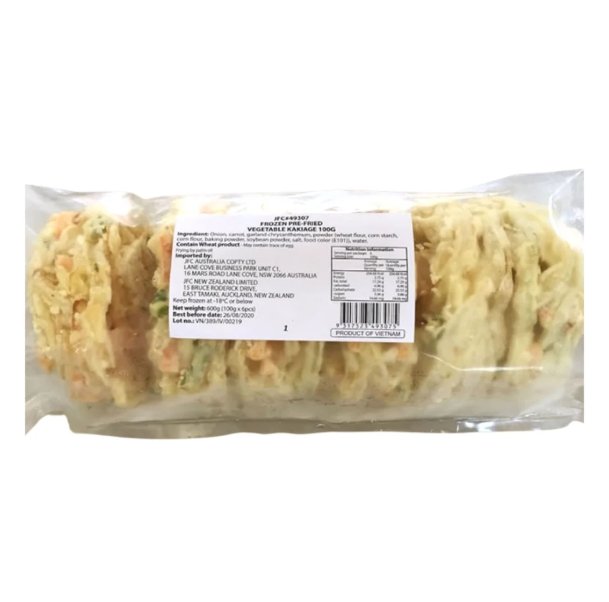 炸蔬菜饼  600g/6pc(冻)