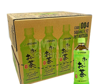 伊藤无糖绿茶 500ml,12瓶/箱