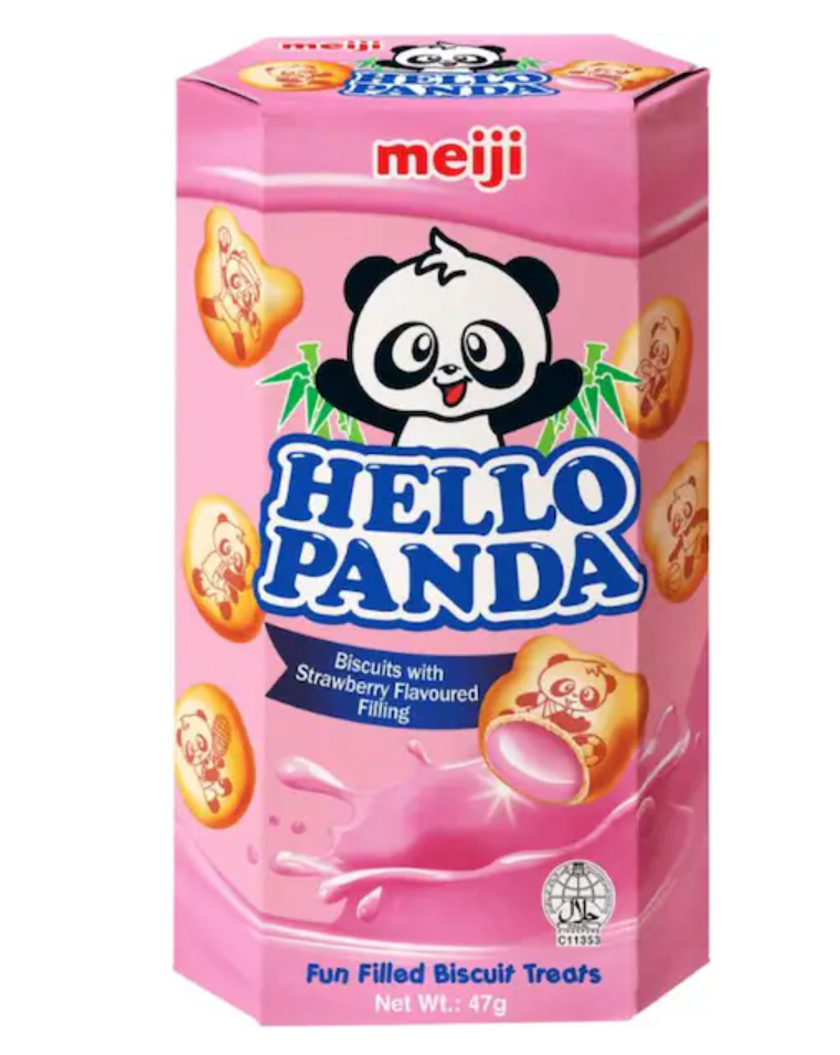 明治熊猫饼干 1盒/50g (3种味道)