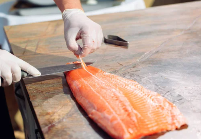 刺身级三文鱼碎 (冻) 约500g/盒