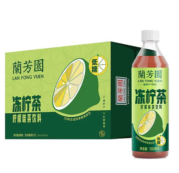 兰芳园冻柠茶 500ml x 15瓶/箱 (2味)